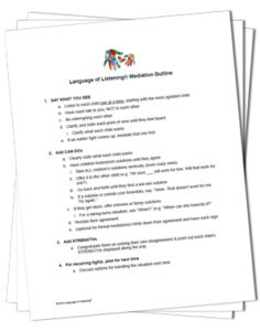 4-page Mediation Outline & Examples